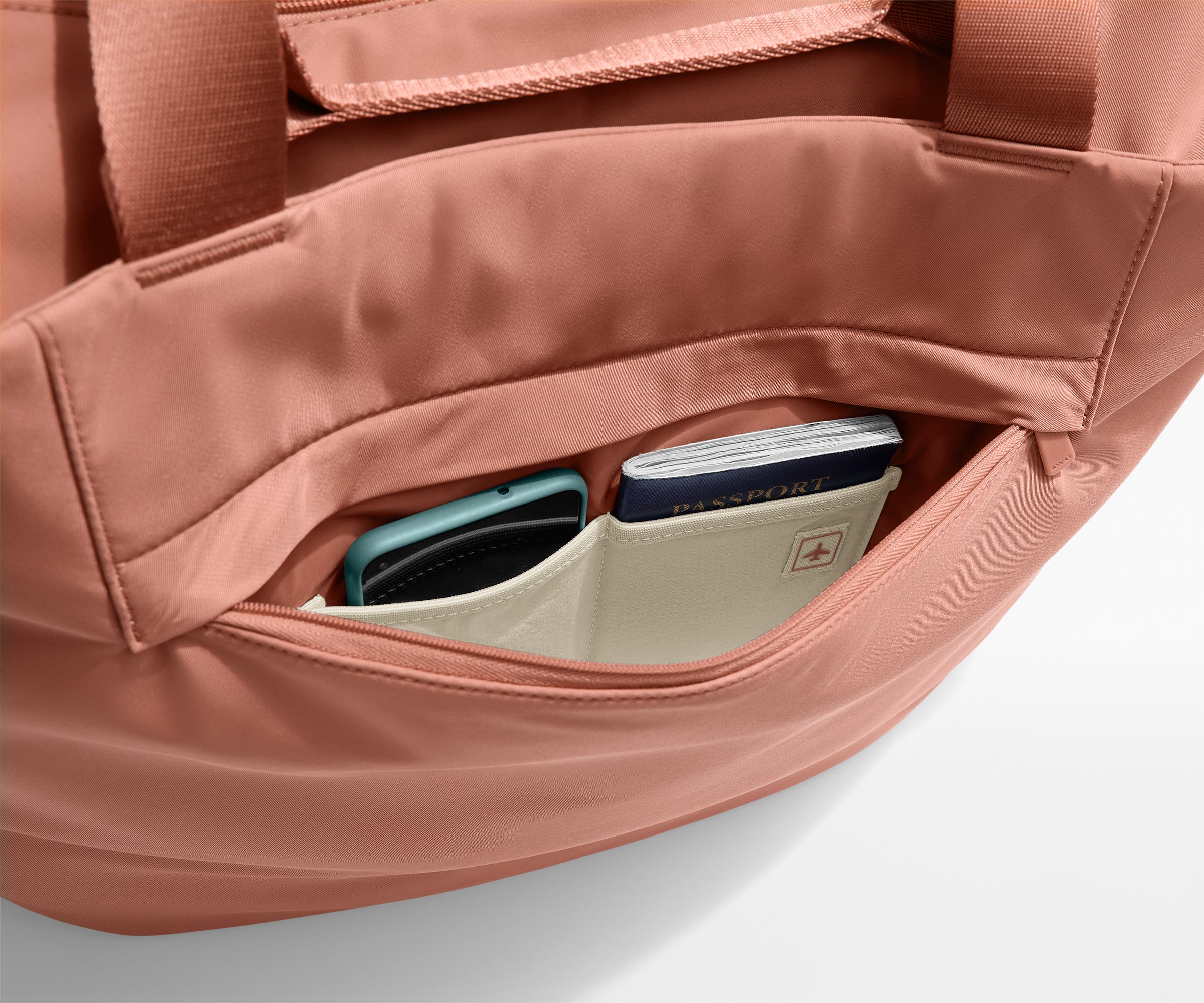 Large Featherlight Tote in Clay Pink