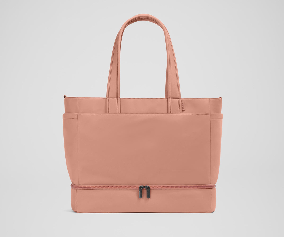The Double Diaper Tote in Clay Pink