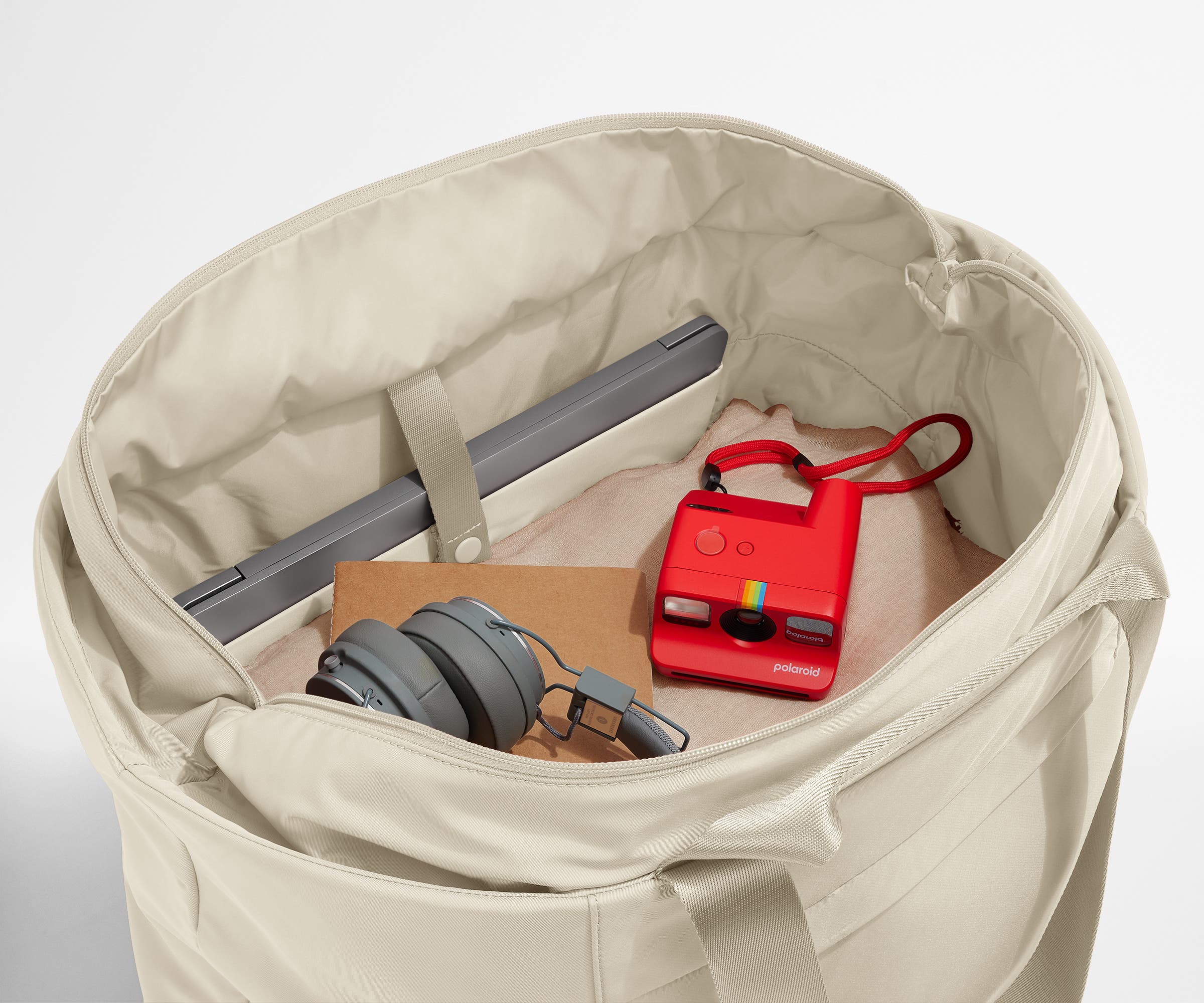 Large Featherlight Tote in Salt White