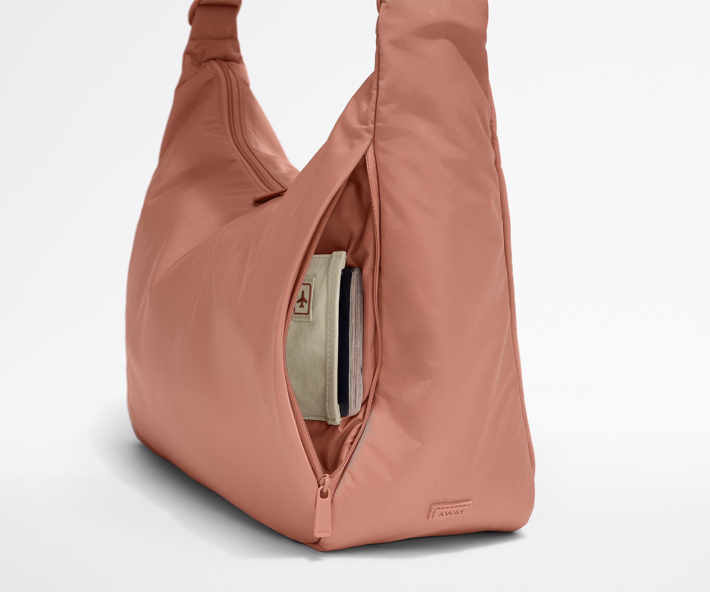 Large Featherlight Crossbody in Clay Pink