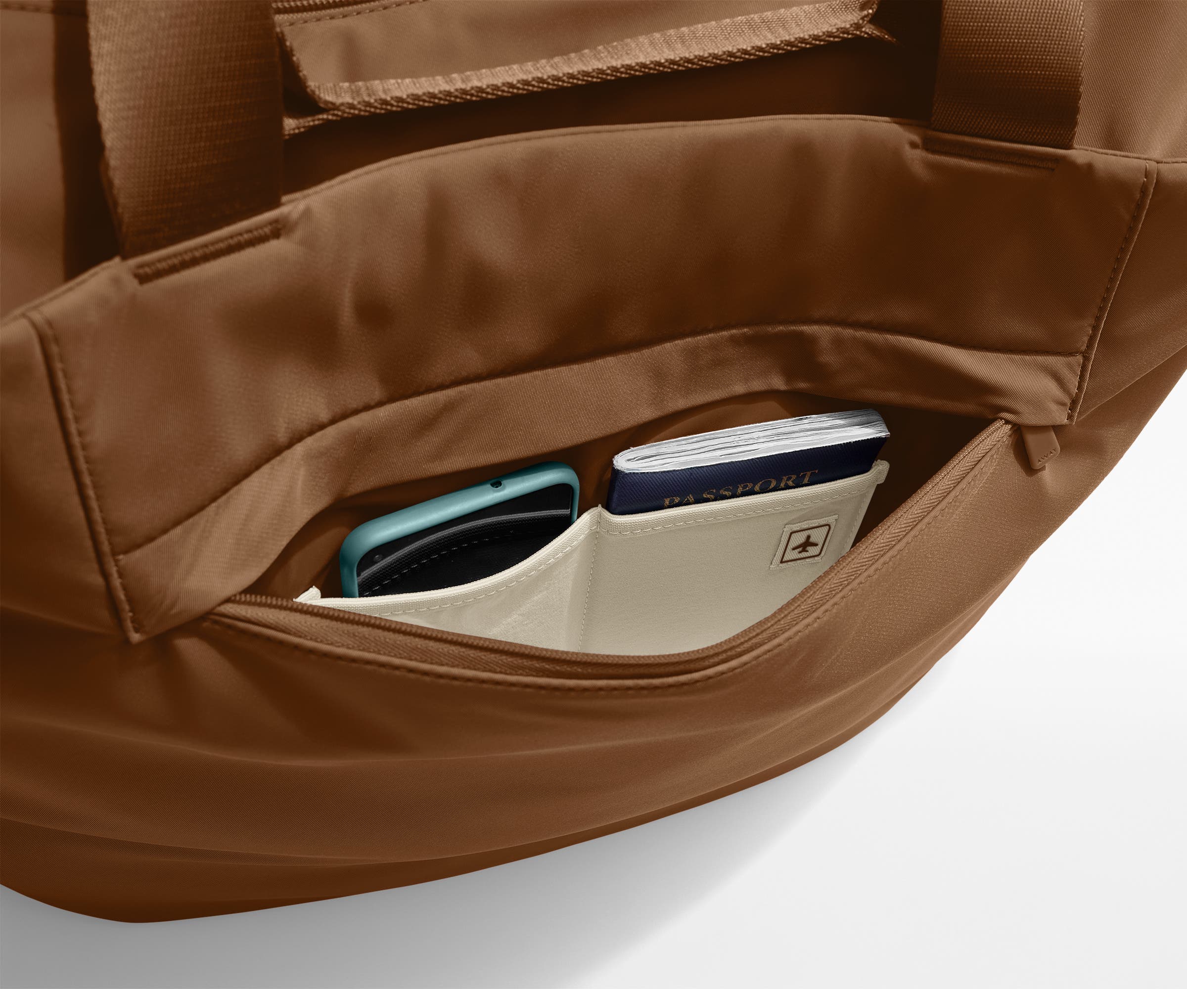 Large Featherlight Tote in Amaro Brown