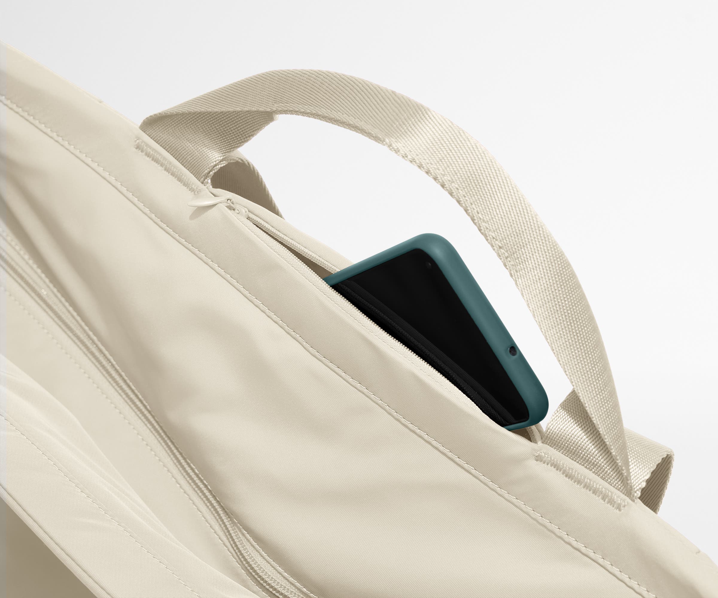 Large Featherlight Tote in Salt White