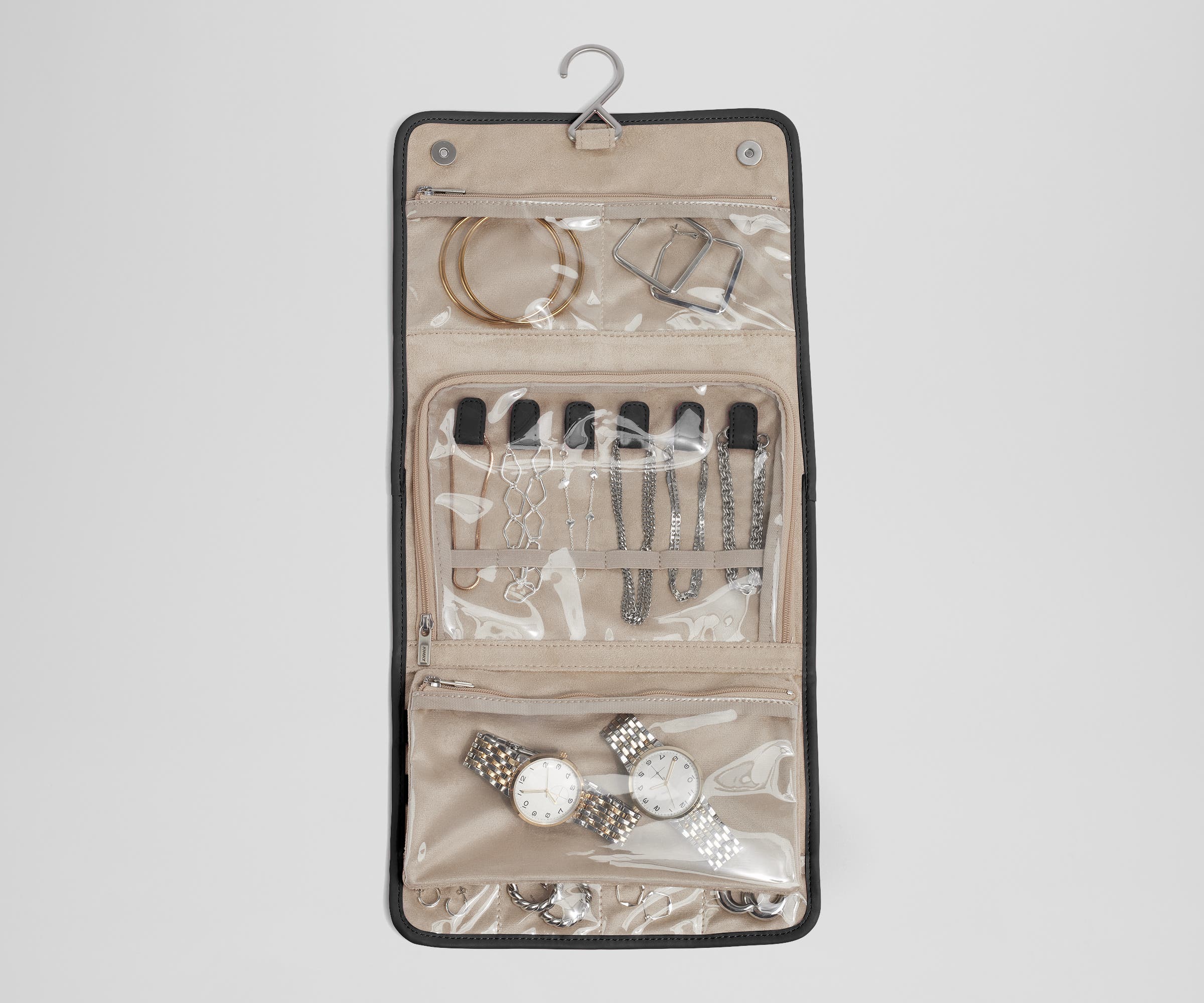 Hanging Jewelry Organizer in Jet Black